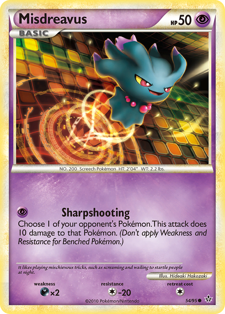 Misdreavus (54/95) [HeartGold & SoulSilver: Unleashed] | Dumpster Cat Games