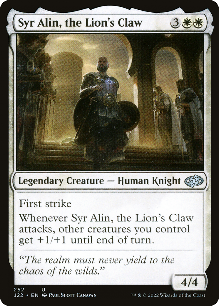 Syr Alin, the Lion's Claw [Jumpstart 2022] | Dumpster Cat Games