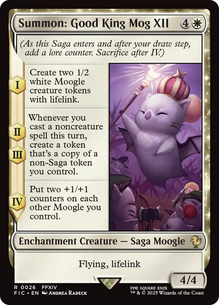 Summon: Good King Mog XII [FINAL FANTASY Commander] | Dumpster Cat Games