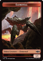 Elemental (0016) // Gold Double-Sided Token [Tarkir: Dragonstorm Commander Tokens] | Dumpster Cat Games