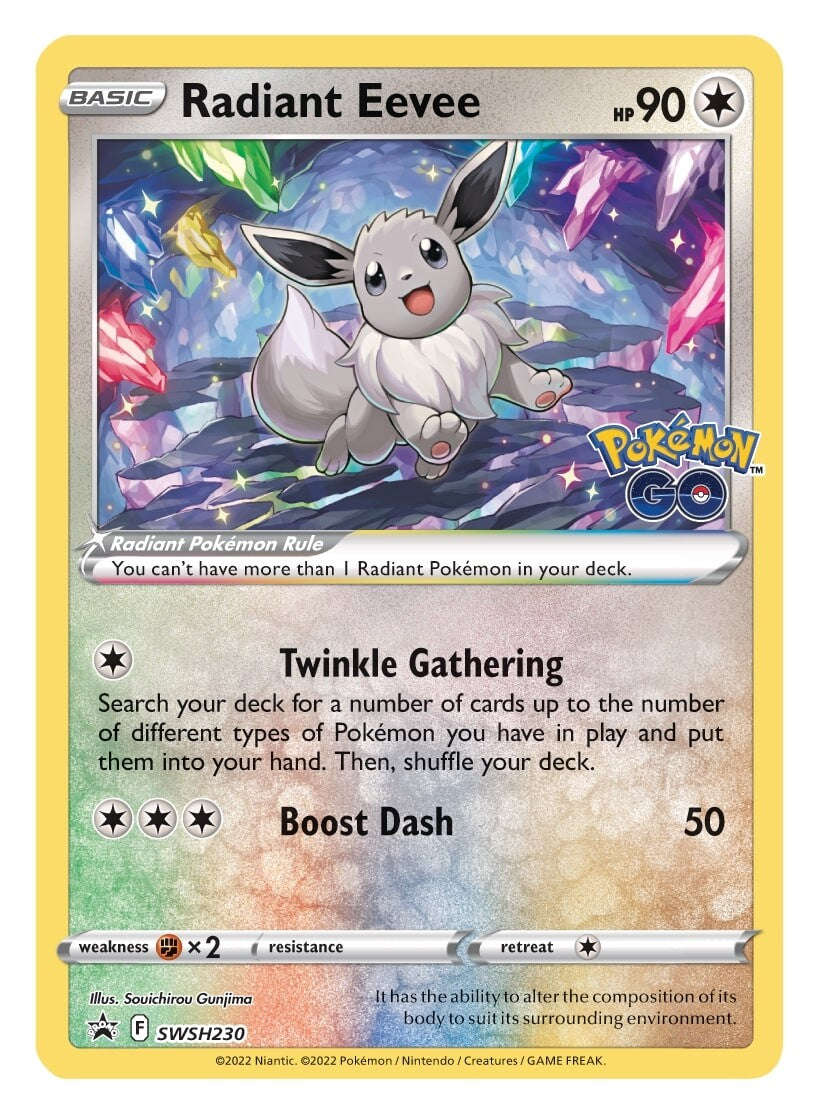 Radiant Eevee (SWSH230) [Sword & Shield: Black Star Promos] | Dumpster Cat Games