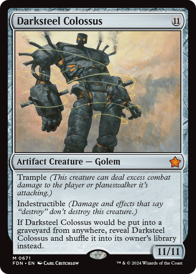 Darksteel Colossus [Foundations] | Dumpster Cat Games