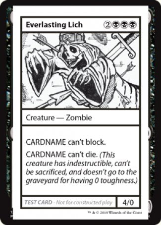 Everlasting Lich (2021 Edition) [Mystery Booster Playtest Cards] | Dumpster Cat Games
