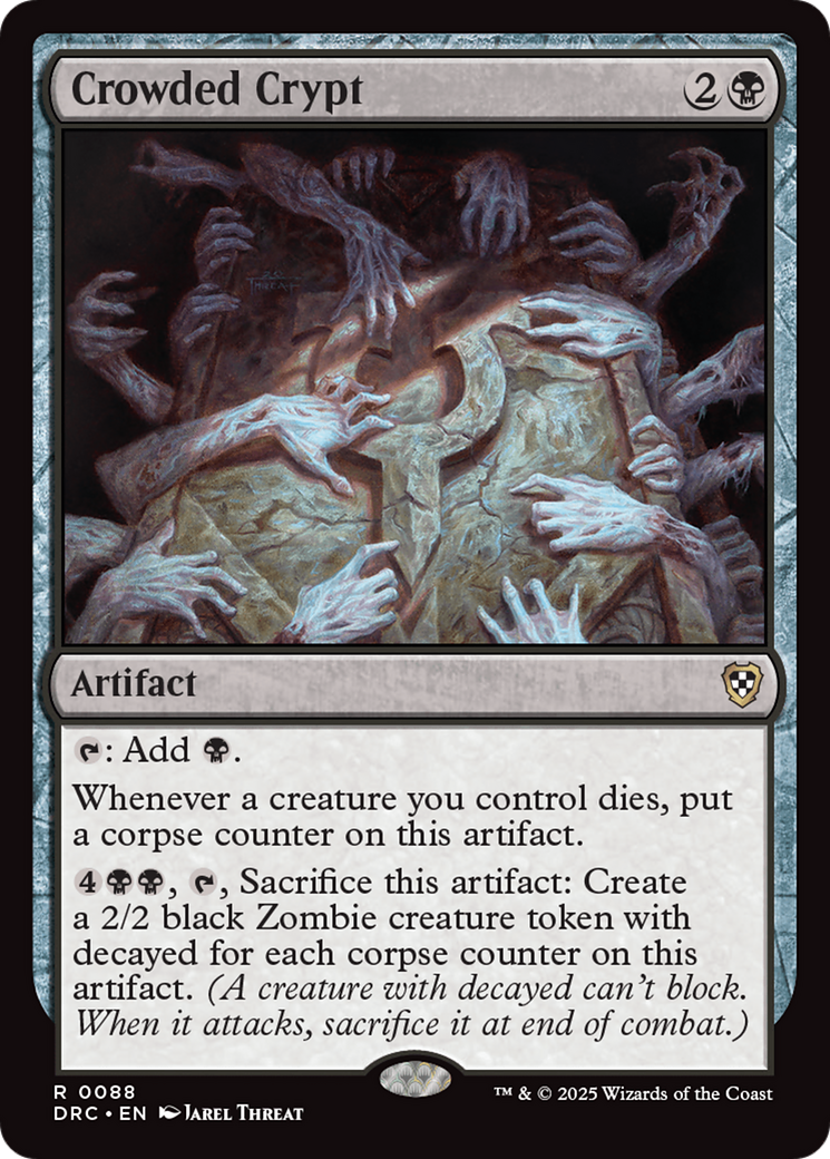 Crowded Crypt [Aetherdrift Commander] | Dumpster Cat Games