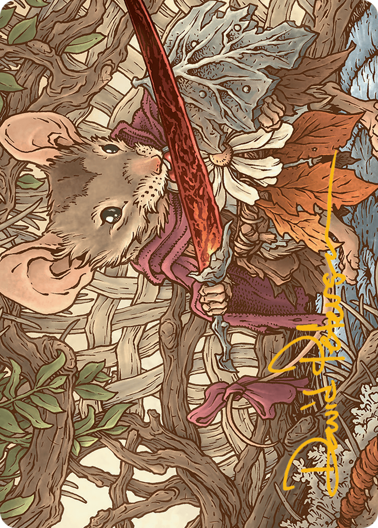 Mabel, Heir to Cragflame Art Card (Gold-Stamped Signature) [Bloomburrow Art Series] | Dumpster Cat Games