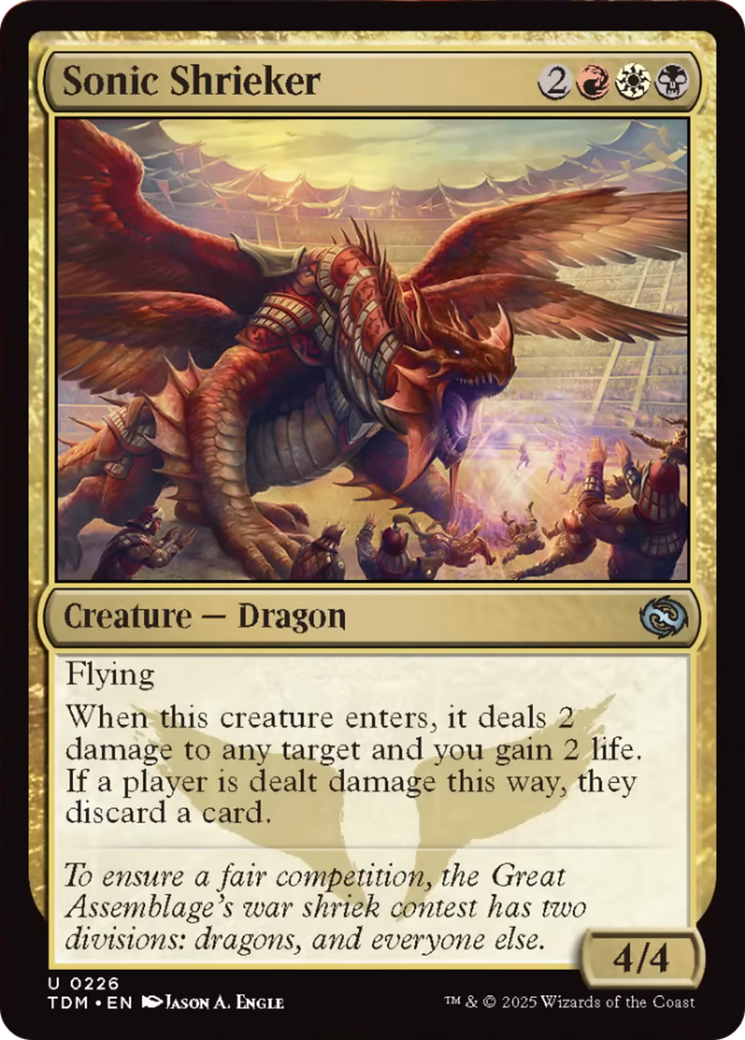 Sonic Shrieker [Tarkir: Dragonstorm] | Dumpster Cat Games