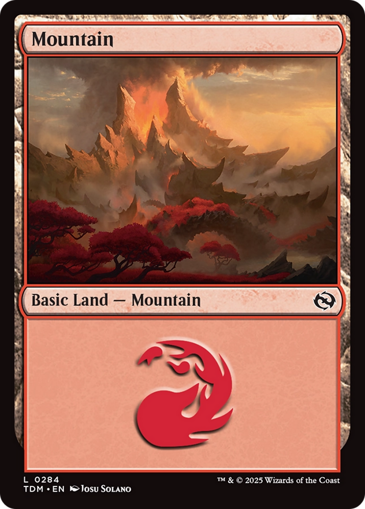 Mountain (0284) [Tarkir: Dragonstorm] | Dumpster Cat Games