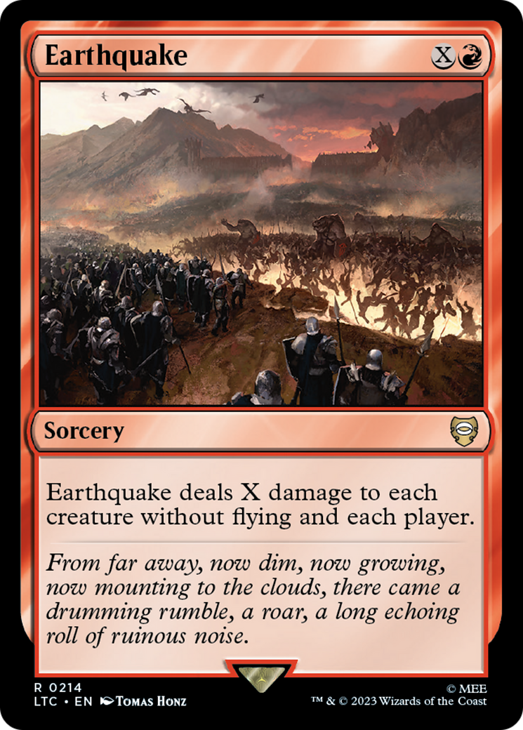 Earthquake [The Lord of the Rings: Tales of Middle-Earth Commander] | Dumpster Cat Games