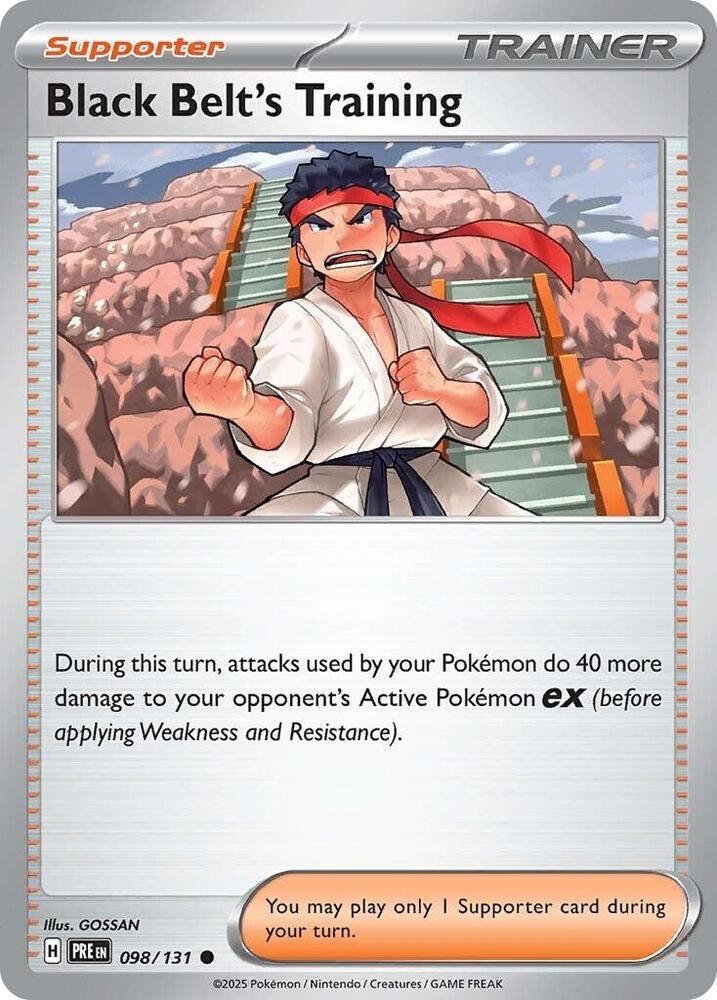 Black Belt's Training (098/131) [Scarlet & Violet: Prismatic Evolutions] | Dumpster Cat Games
