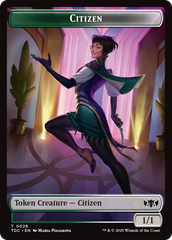 Eldrazi // Citizen Double-Sided Token [Tarkir: Dragonstorm Commander Tokens] | Dumpster Cat Games