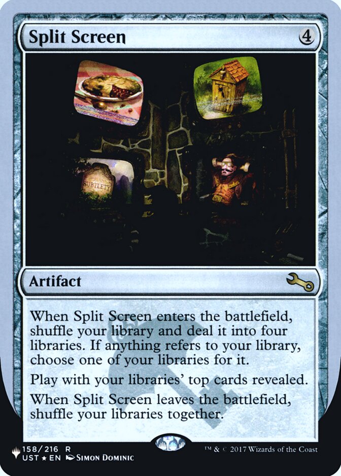 Split Screen (Unfinity Foil Edition) [The List] | Dumpster Cat Games
