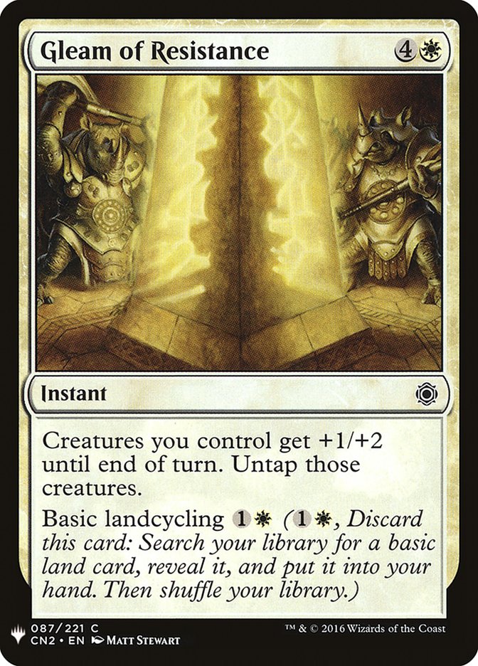 Gleam of Resistance [Mystery Booster] | Dumpster Cat Games