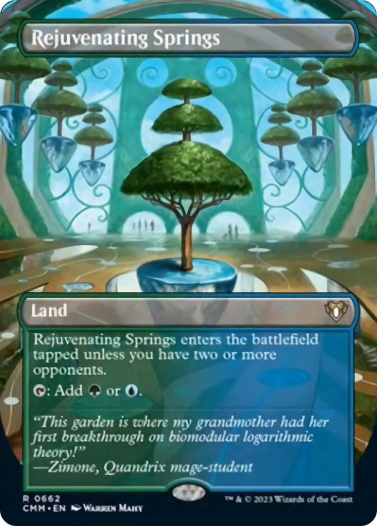 Rejuvenating Springs (Borderless Alternate Art) [Commander Masters] | Dumpster Cat Games