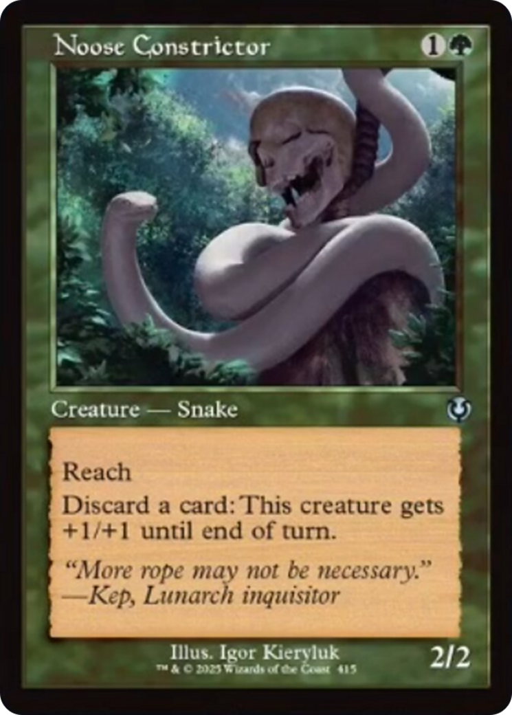 Noose Constrictor (Retro Frame) [Innistrad Remastered] | Dumpster Cat Games