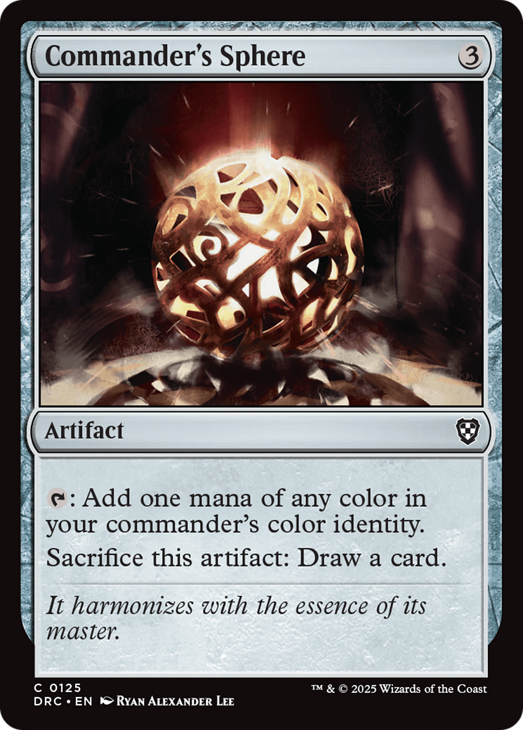 Commander's Sphere [Aetherdrift Commander] | Dumpster Cat Games