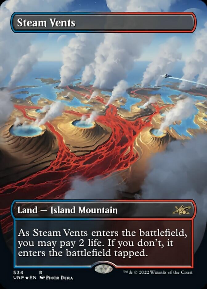 Steam Vents (Borderless) (Galaxy Foil) [Unfinity] | Dumpster Cat Games