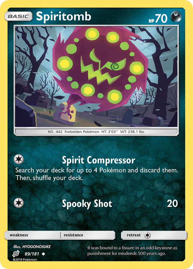 Spiritomb (89/181) [Sun & Moon: Team Up] | Dumpster Cat Games
