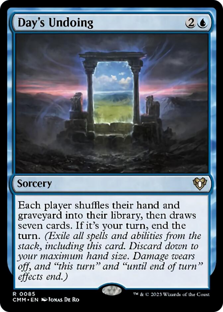 Day's Undoing [Commander Masters] | Dumpster Cat Games