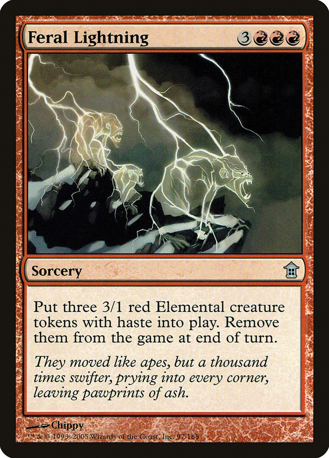 Feral Lightning [Saviors of Kamigawa] | Dumpster Cat Games