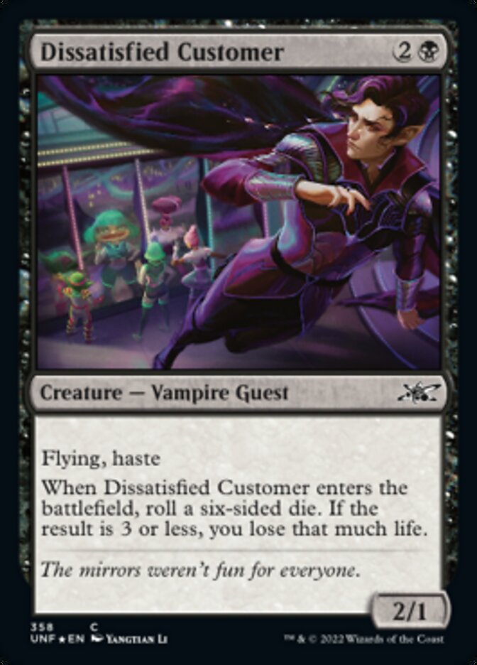 Dissatisfied Customer (Galaxy Foil) [Unfinity] | Dumpster Cat Games