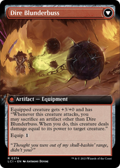 Dire Flail (Extended Art) [The Lost Caverns of Ixalan] | Dumpster Cat Games