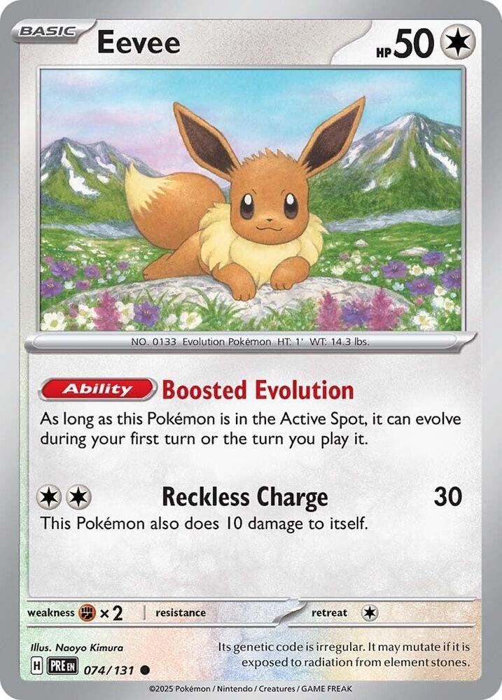 Eevee (074/131) [Scarlet & Violet: Prismatic Evolutions] | Dumpster Cat Games