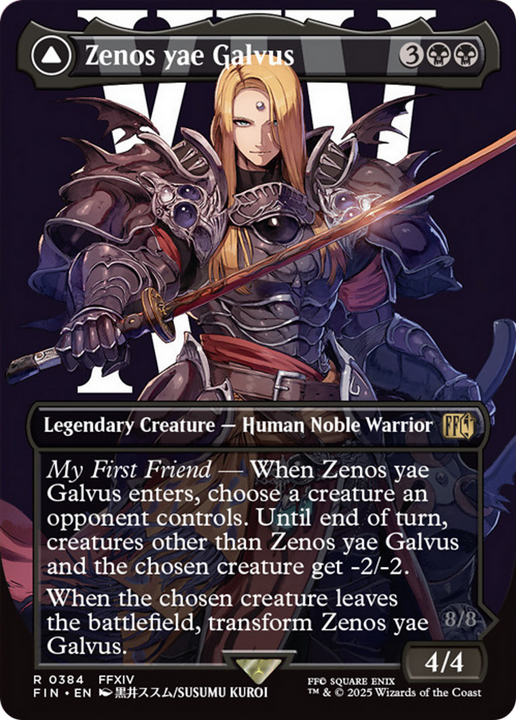 Zenos yae Galvus // Shinryu, Transcendent Rival (Borderless) [FINAL FANTASY] | Dumpster Cat Games