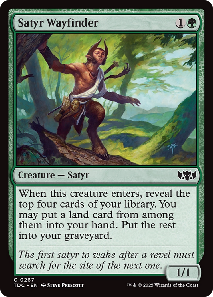 Satyr Wayfinder [Tarkir: Dragonstorm Commander] | Dumpster Cat Games