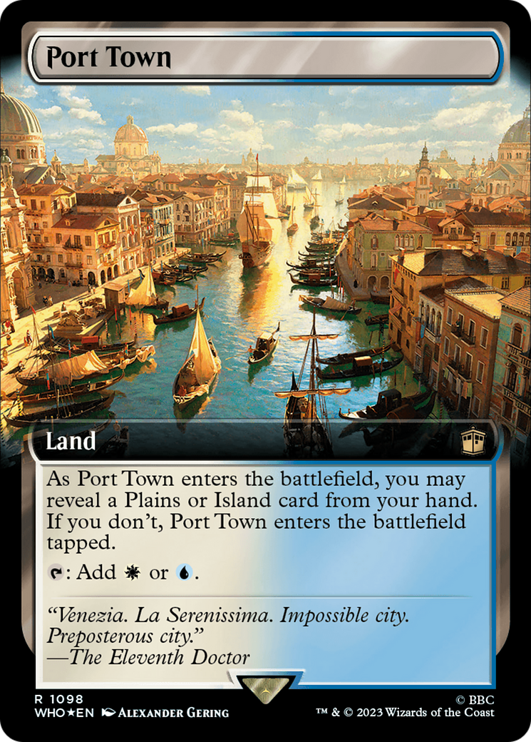 Port Town (Extended Art) (Surge Foil) [Doctor Who] | Dumpster Cat Games