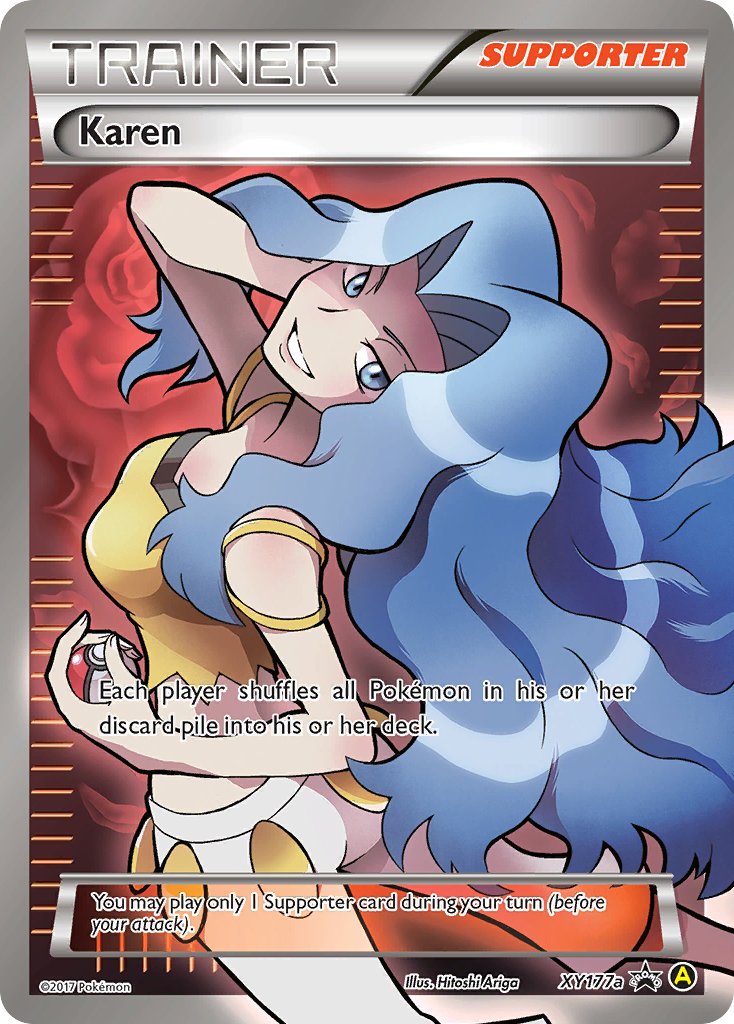 Karen (XY177a) [Alternate Art Promos] | Dumpster Cat Games