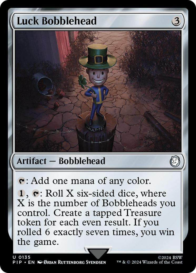 Luck Bobblehead [Fallout] | Dumpster Cat Games