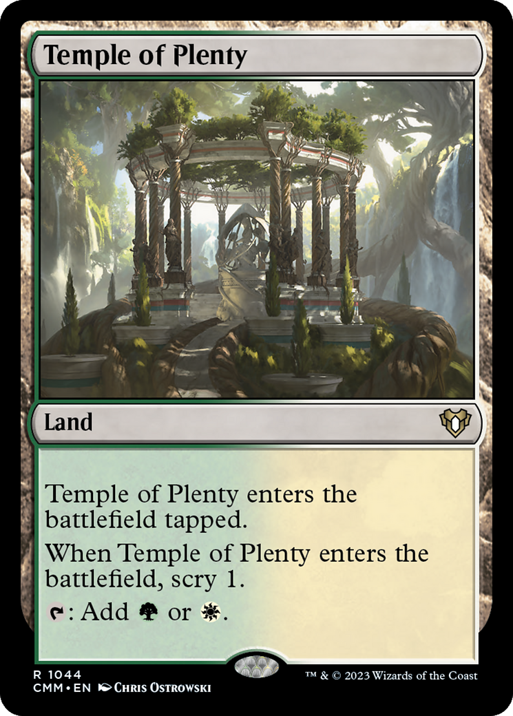 Temple of Plenty [Commander Masters] | Dumpster Cat Games