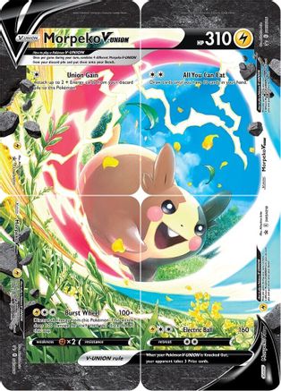 Morpeko V-UNION (SWSH215-218) (Set of 4) [Sword & Shield: Black Star Promos] | Dumpster Cat Games