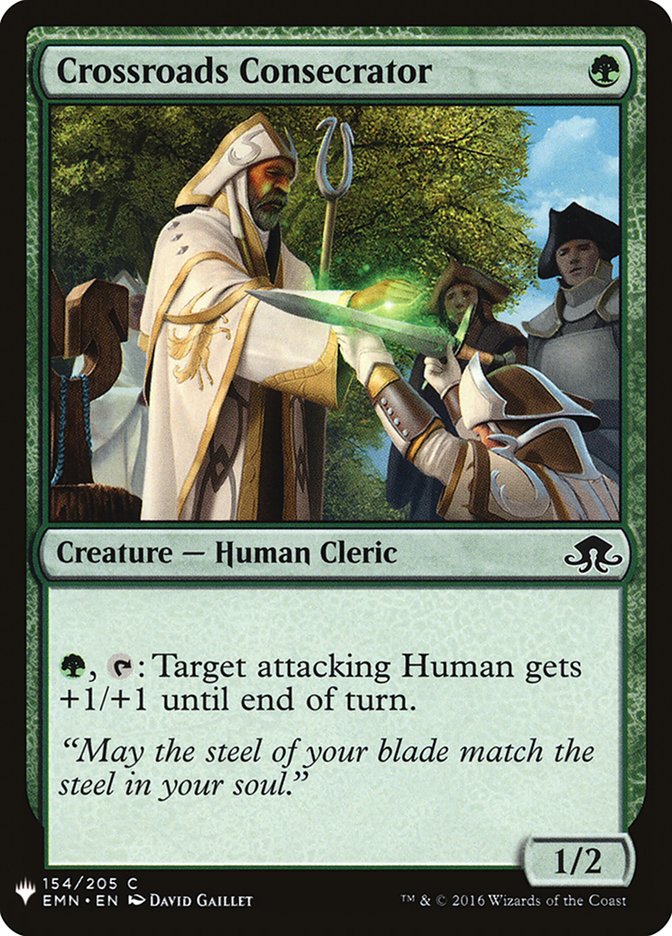 Crossroads Consecrator [Mystery Booster] | Dumpster Cat Games