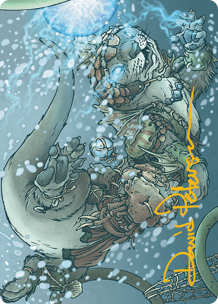 Kitsa, Otterball Elite Art Card (Gold-Stamped Signature) [Bloomburrow Art Series] | Dumpster Cat Games