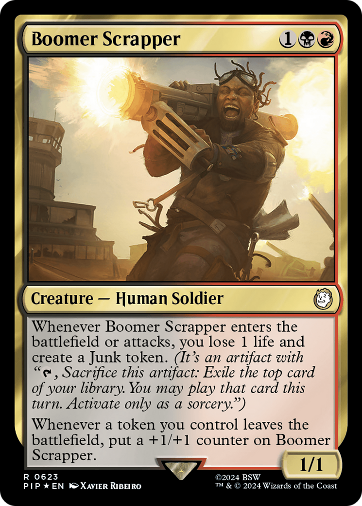 Boomer Scrapper (Surge Foil) [Fallout] | Dumpster Cat Games