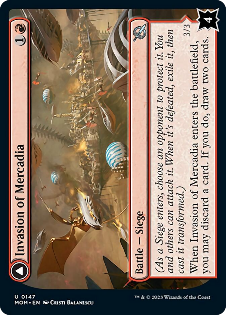 Invasion of Mercadia // Kyren Flamewright [March of the Machine] | Dumpster Cat Games