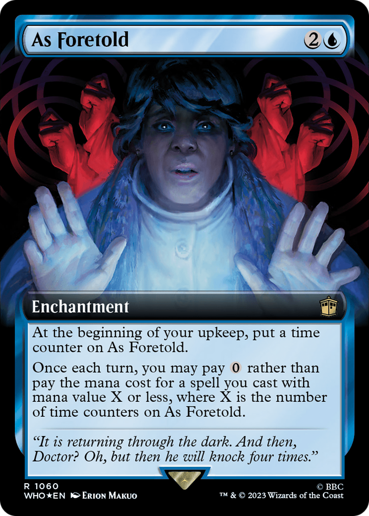As Foretold (Extended Art) (Surge Foil) [Doctor Who] | Dumpster Cat Games