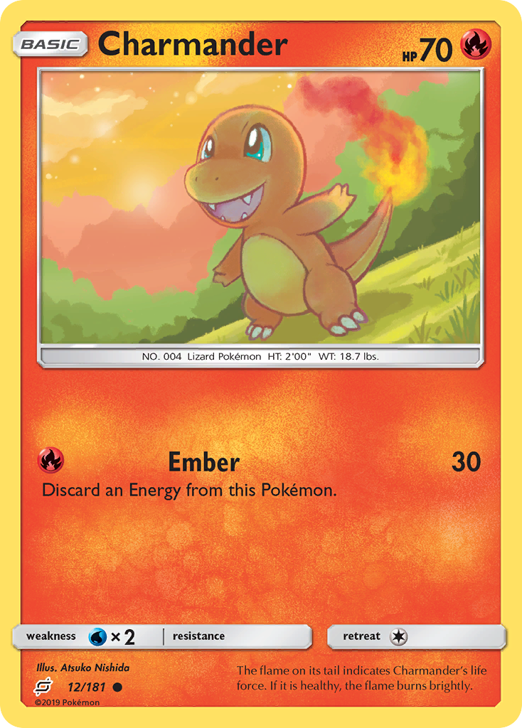 Charmander (12/181) [Sun & Moon: Team Up] | Dumpster Cat Games