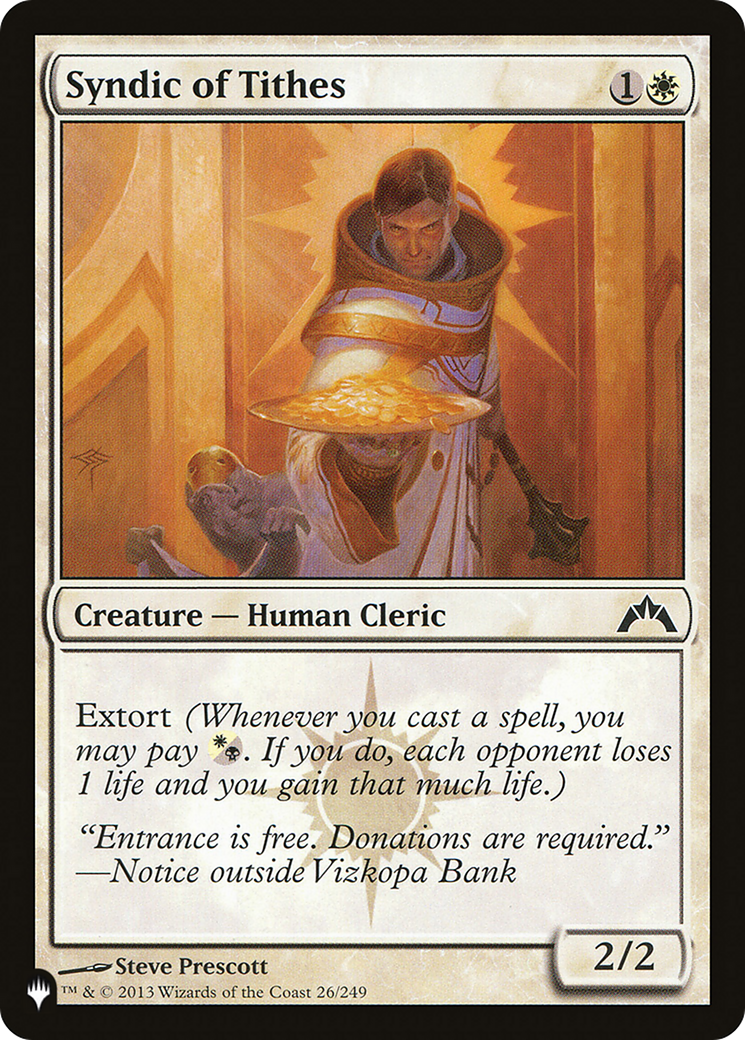 Syndic of Tithes [The List] | Dumpster Cat Games