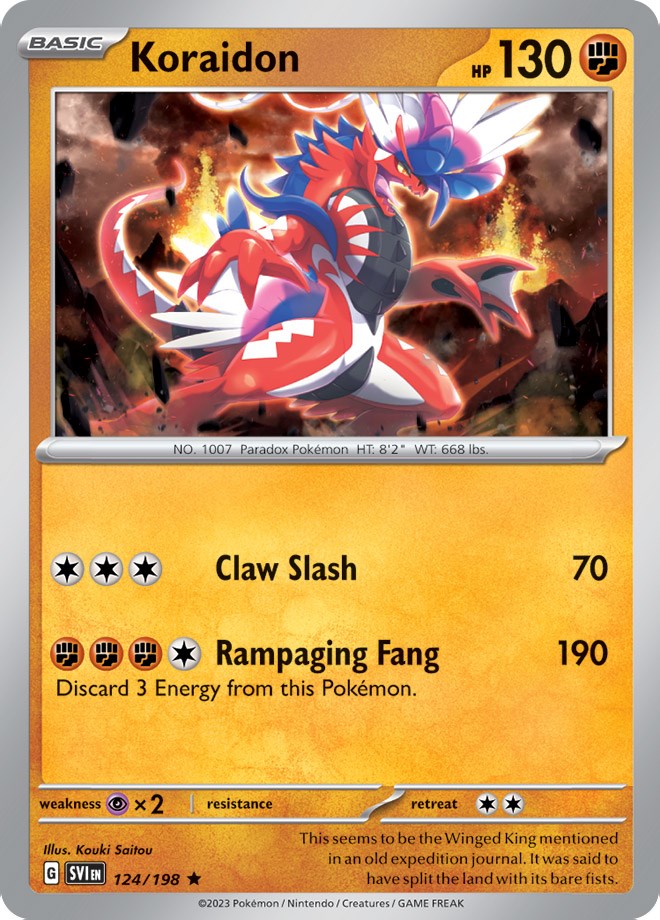 Koraidon (124/198) (Theme Deck Exclusive) [Scarlet & Violet: Black Star Promos] | Dumpster Cat Games