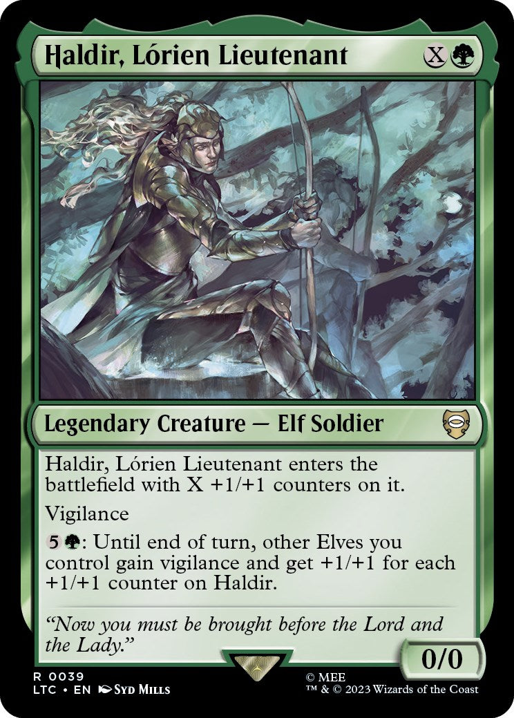 Haldir, Lorien Lieutenant [The Lord of the Rings: Tales of Middle-Earth Commander] | Dumpster Cat Games