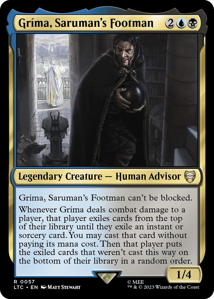 Grima, Saruman's Footman [The Lord of the Rings: Tales of Middle-Earth Commander] | Dumpster Cat Games