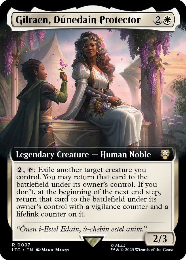 Gilraen, Dunedain Protector (Extended Art) [The Lord of the Rings: Tales of Middle-Earth Commander] | Dumpster Cat Games