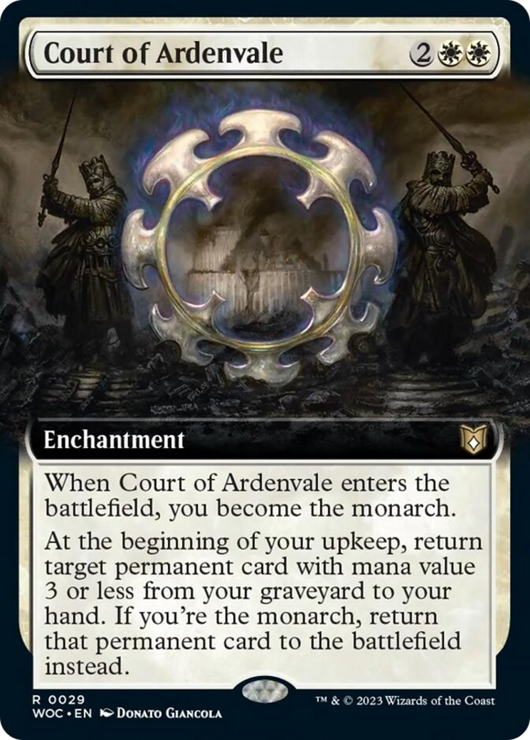 Court of Ardenvale (Extended Art) [Wilds of Eldraine Commander] | Dumpster Cat Games