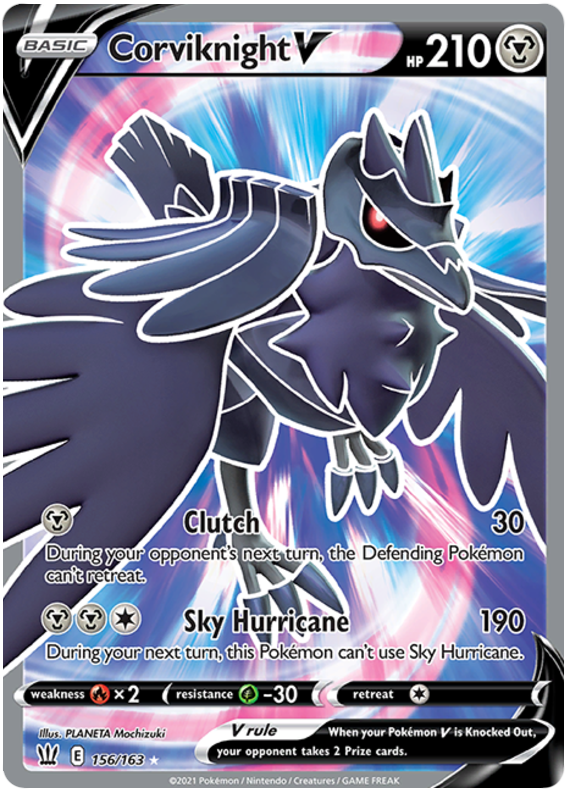 Corviknight V (156/163) [Sword & Shield: Battle Styles] | Dumpster Cat Games