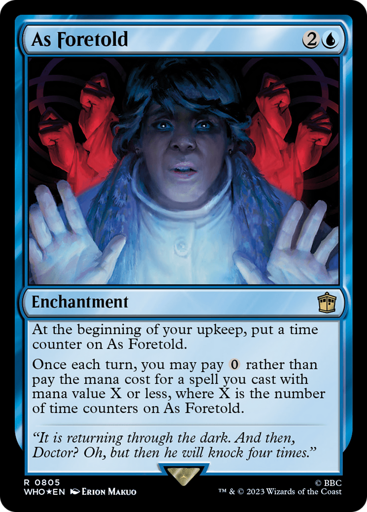 As Foretold (Surge Foil) [Doctor Who] | Dumpster Cat Games