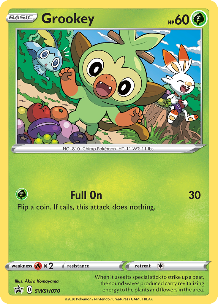 Grookey (SWSH070) [Sword & Shield: Black Star Promos] | Dumpster Cat Games
