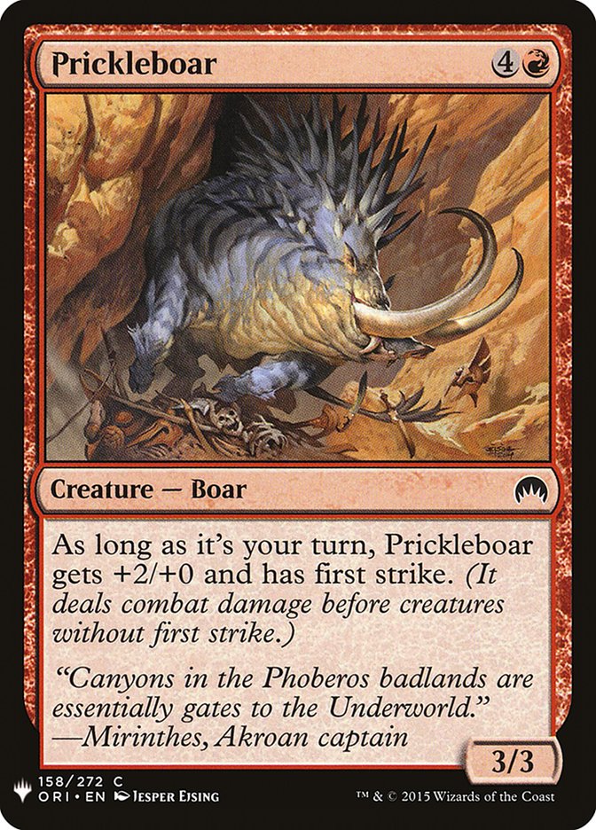 Prickleboar [Mystery Booster] | Dumpster Cat Games