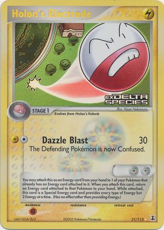 Holon's Electrode (21/113) (Stamped) [EX: Delta Species] | Dumpster Cat Games